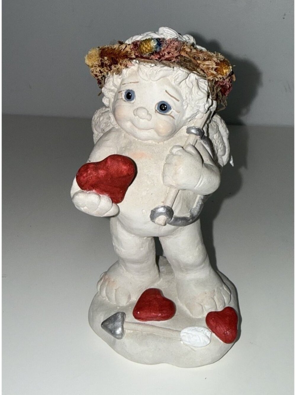 VINTAGE Dreamsicles Cupid's Arrow Cherub Figurine 1994 Valentine's Day Decor 4.5
